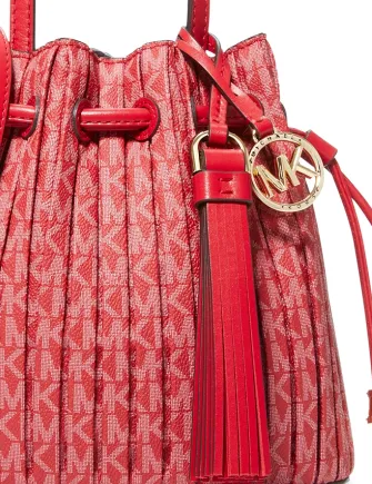 Michael Michael Kors Signature Willa Extra Small Convertible Pleated Grab Tote
