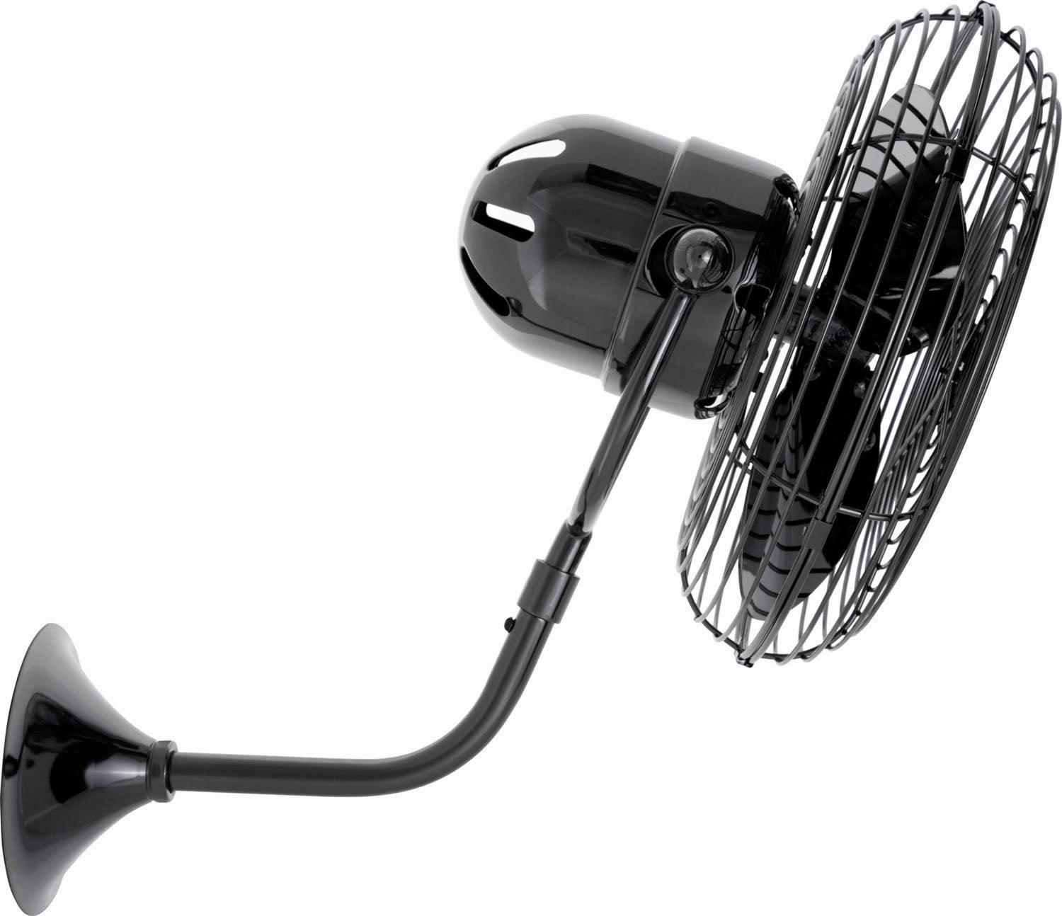 Michelle Parede 19"Wall Fan Black Nickel Wall Fans Cooling Combo