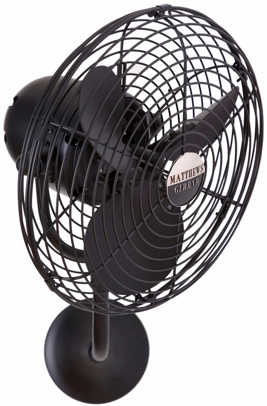 Michelle Parede 19"Wall Fan Matte Black Wall Fans Cooling Combo