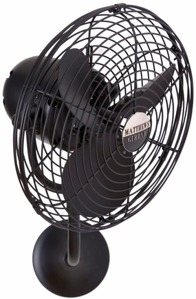 Michelle Parede 19"Wall Fan Matte Black Wall Fans Cooling Combo