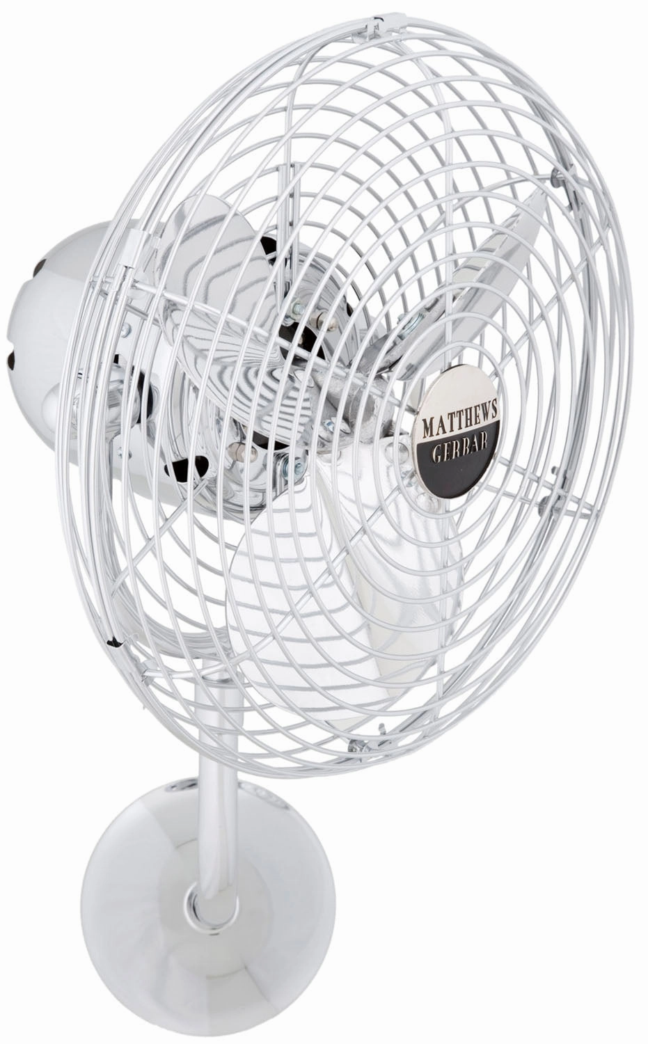 Michelle Parede 19"Wall Fan Polished Chrome Wall Fans Cooling Combo