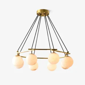 Miira Alabaster Chandelier Sale on Bedroom Lights