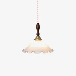 Milky Flower Pendant Light Affordable Bedroom Light Sets