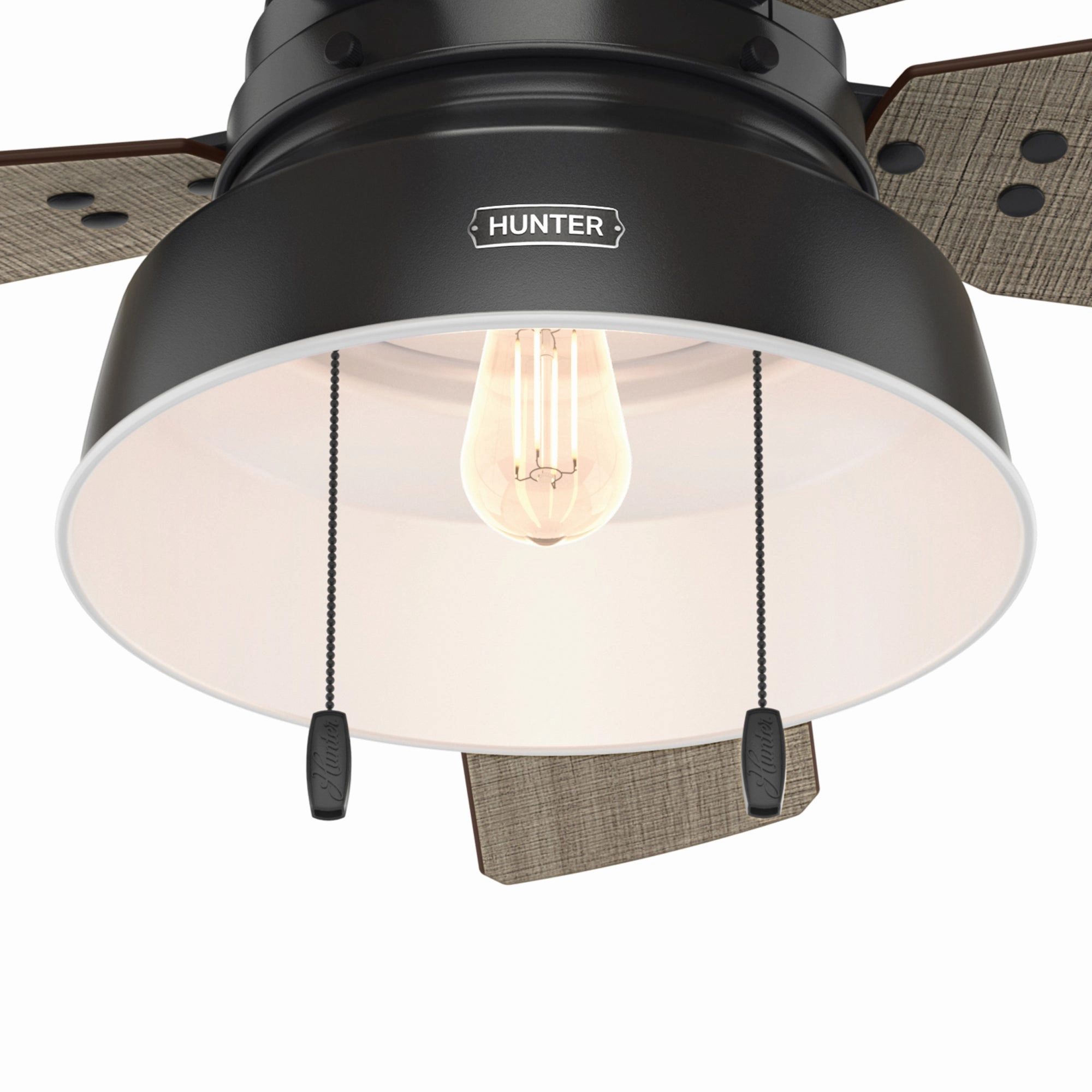 Mill Valley 52"Ceiling Fan Matte Black Huggers flush mount fans deals