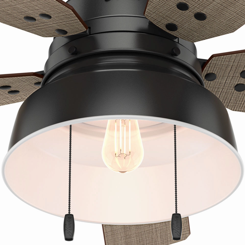 Mill Valley 52"Ceiling Fan Matte Black Huggers flush mount fans deals