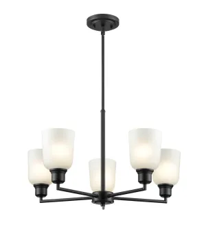 Millennium Amberle 2815-MB Chandelier Light - Matte Black Chandeliers Lighting best seller