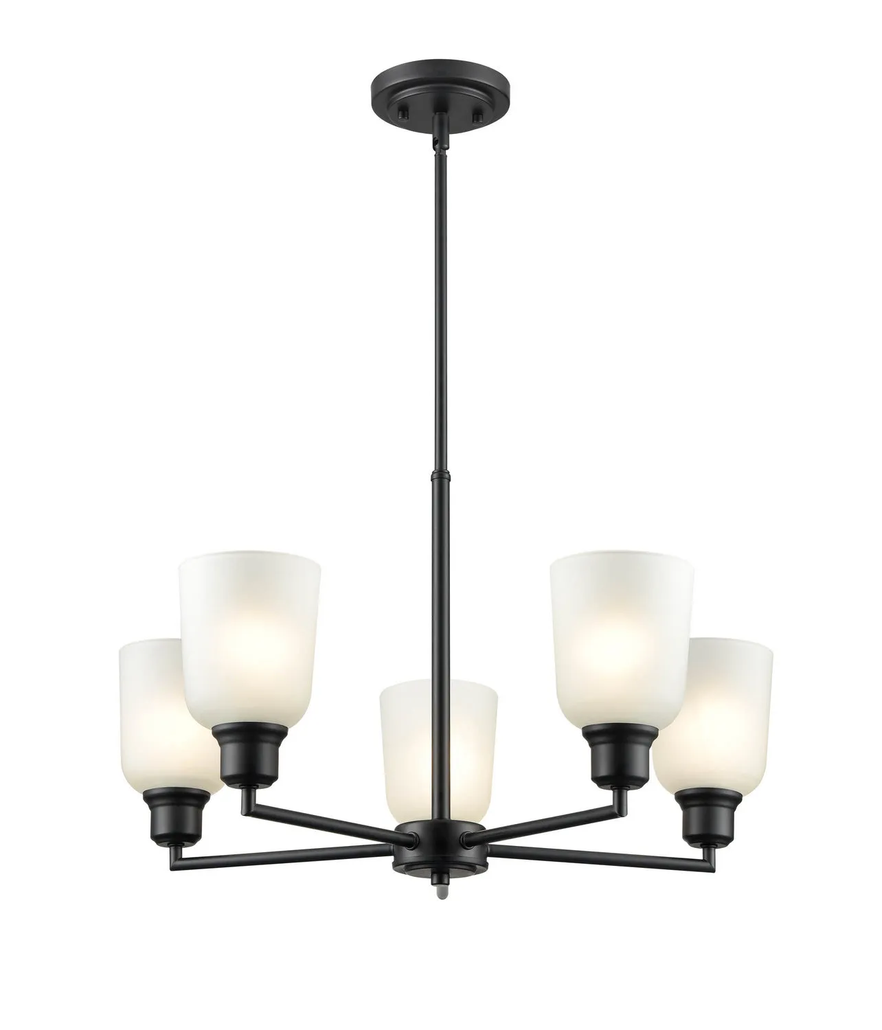Millennium Amberle 2815-MB Chandelier Light - Matte Black Chandeliers Lighting best seller