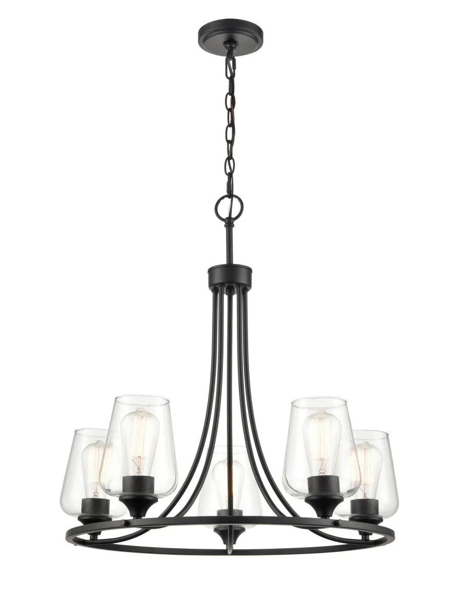Millennium Ashford 9725-MB Chandelier Light - Matte Black Chandeliers Lighting premium