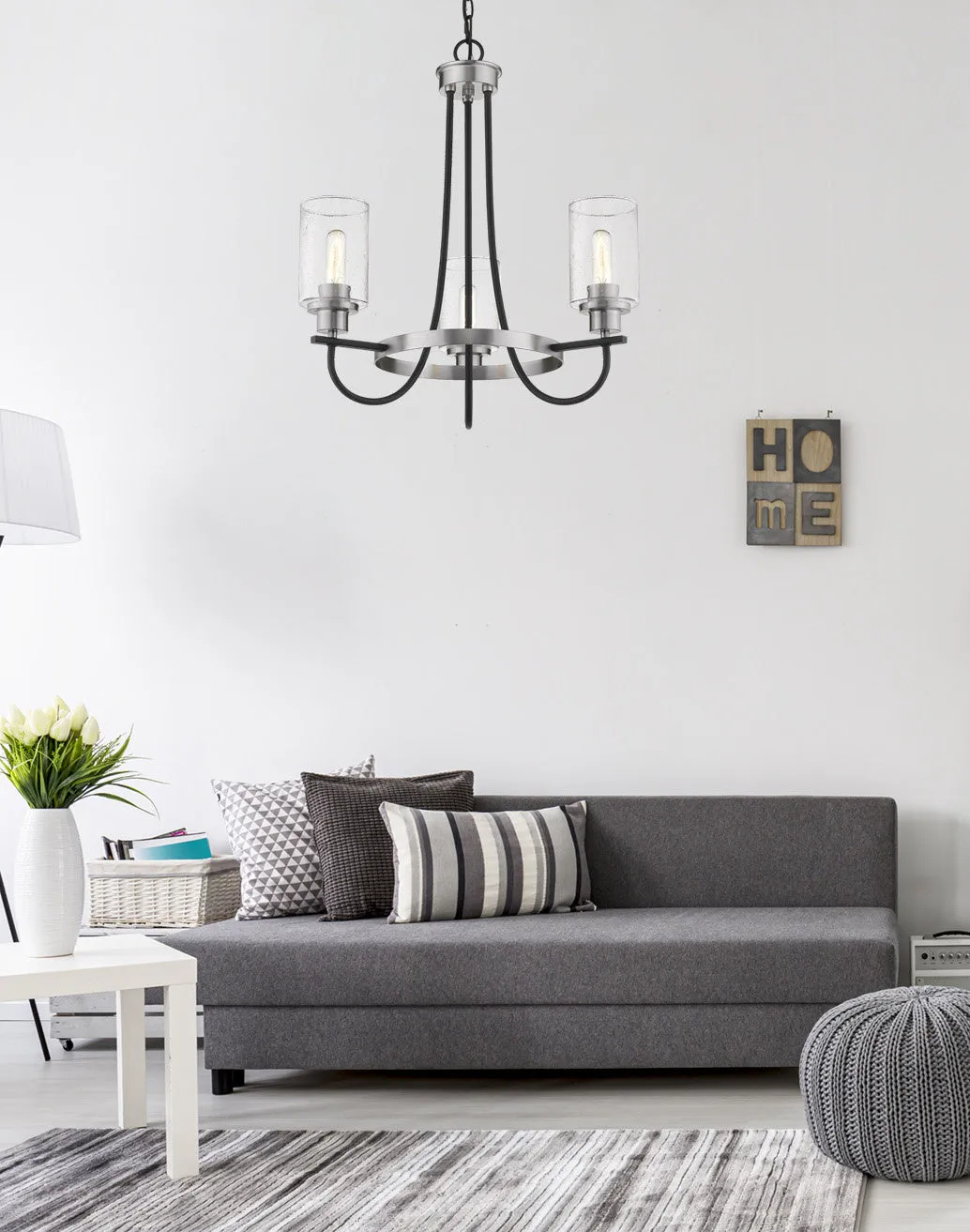Millennium Clifton 3505-MB/BN Chandelier Light - Matte Black/Brushed Nickel Crystal Chandeliers discount shop