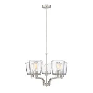 Millennium Evalon 497005-BN Chandelier Light - Brushed Nickel Chandeliers Lighting premium