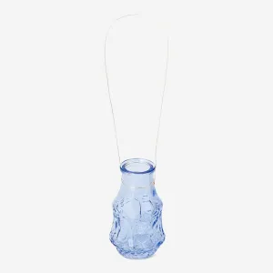 Mini blue glass vase Home Decor clearance sale