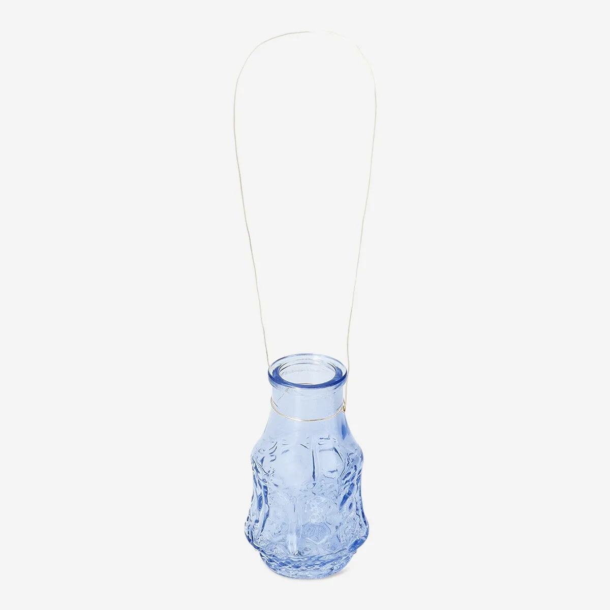 Mini blue glass vase Home Decor clearance sale