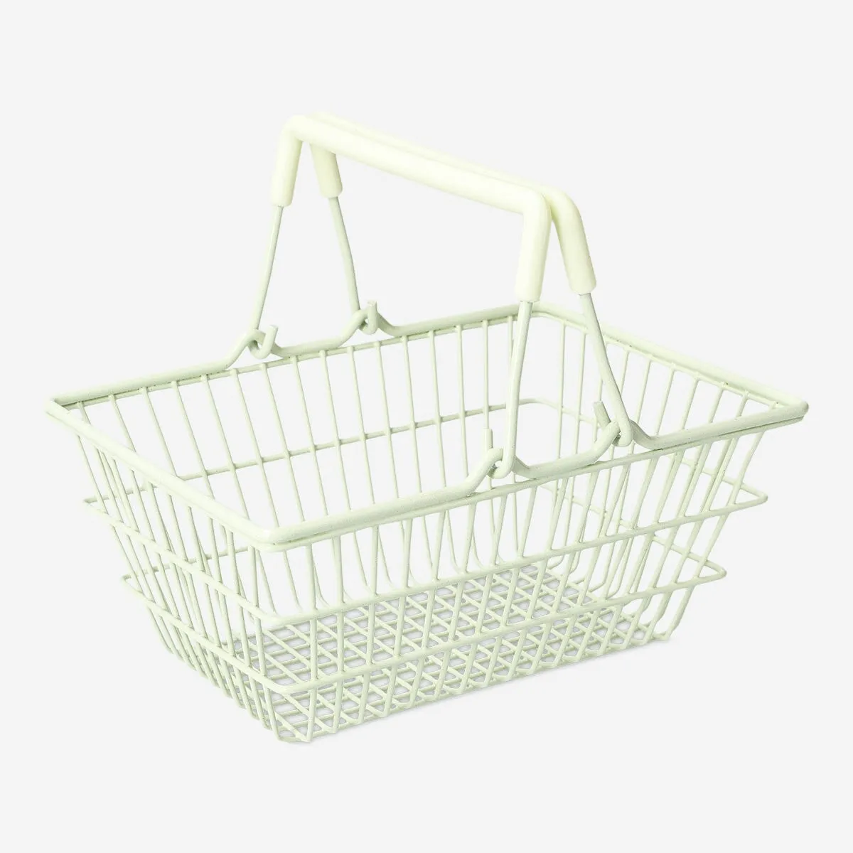 Mini green shopping basket Home Decor clearance sale