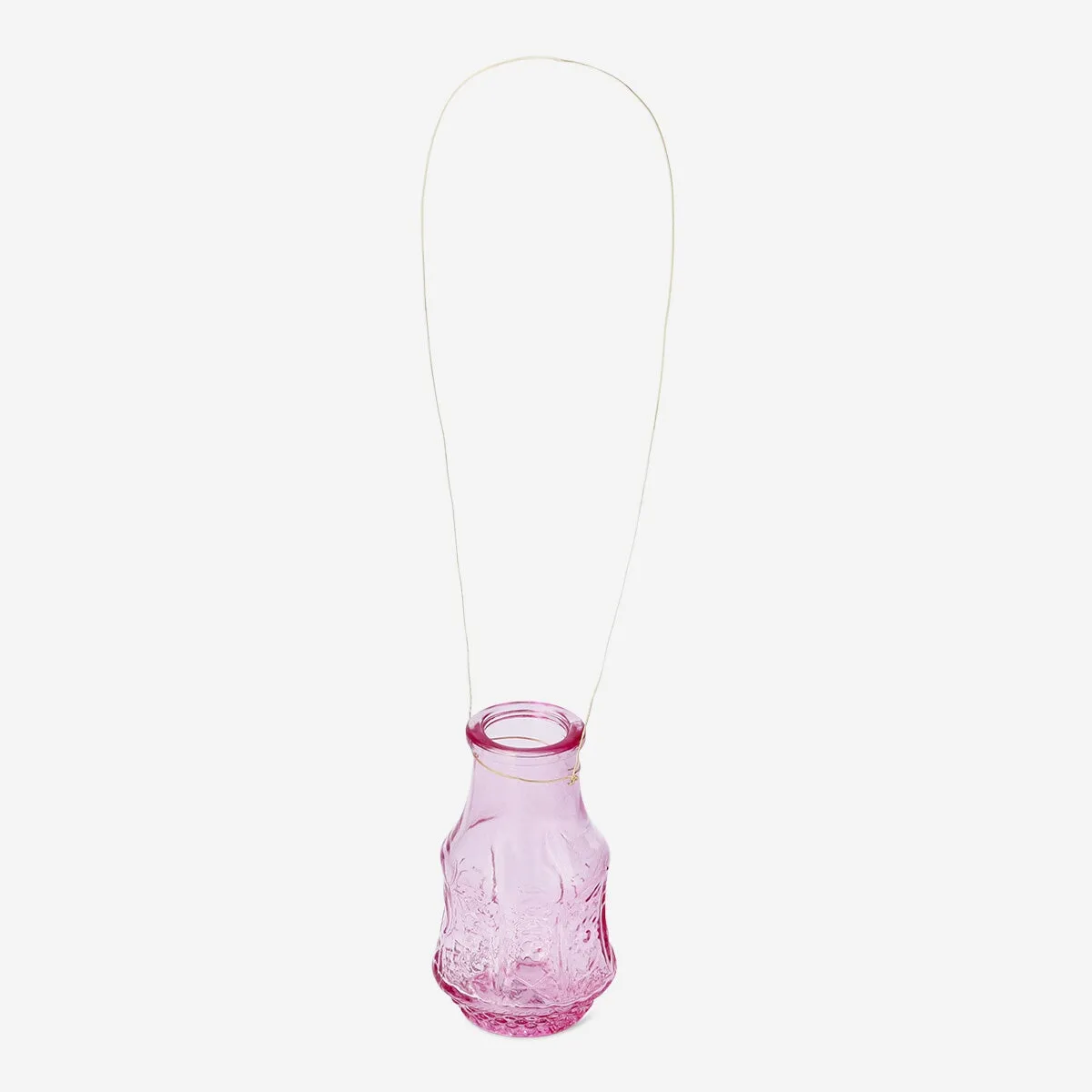 Mini pink glass vase Home Decor clearance sale