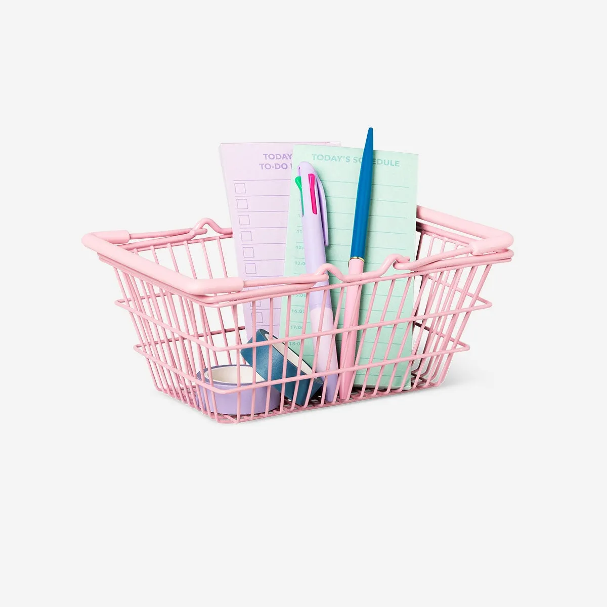 Mini pink shopping basket