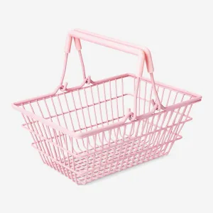 Mini pink shopping basket Home Decor clearance sale
