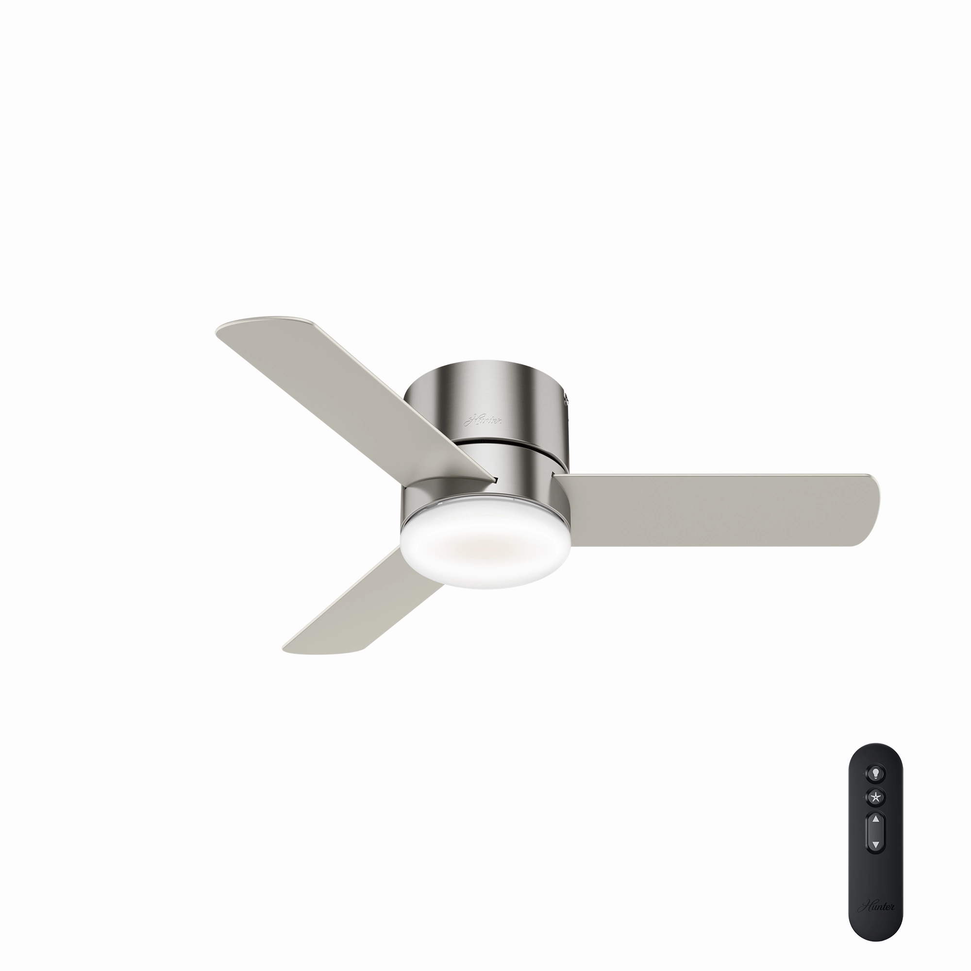 Minimus 44"Ceiling Fan Brushed Nickel Small Room Fans sale