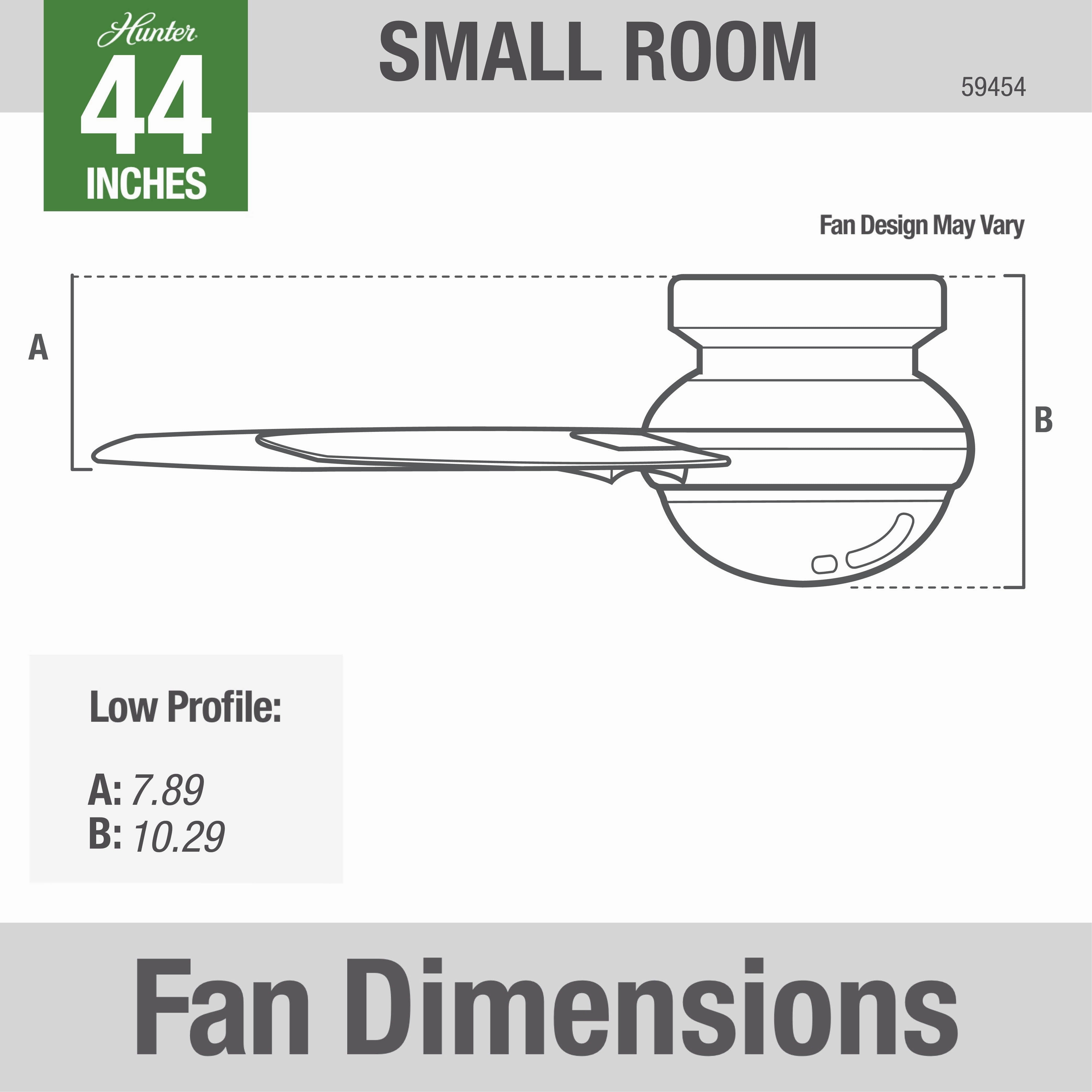 Minimus 44"Ceiling Fan Brushed Nickel Small Room Fans sale