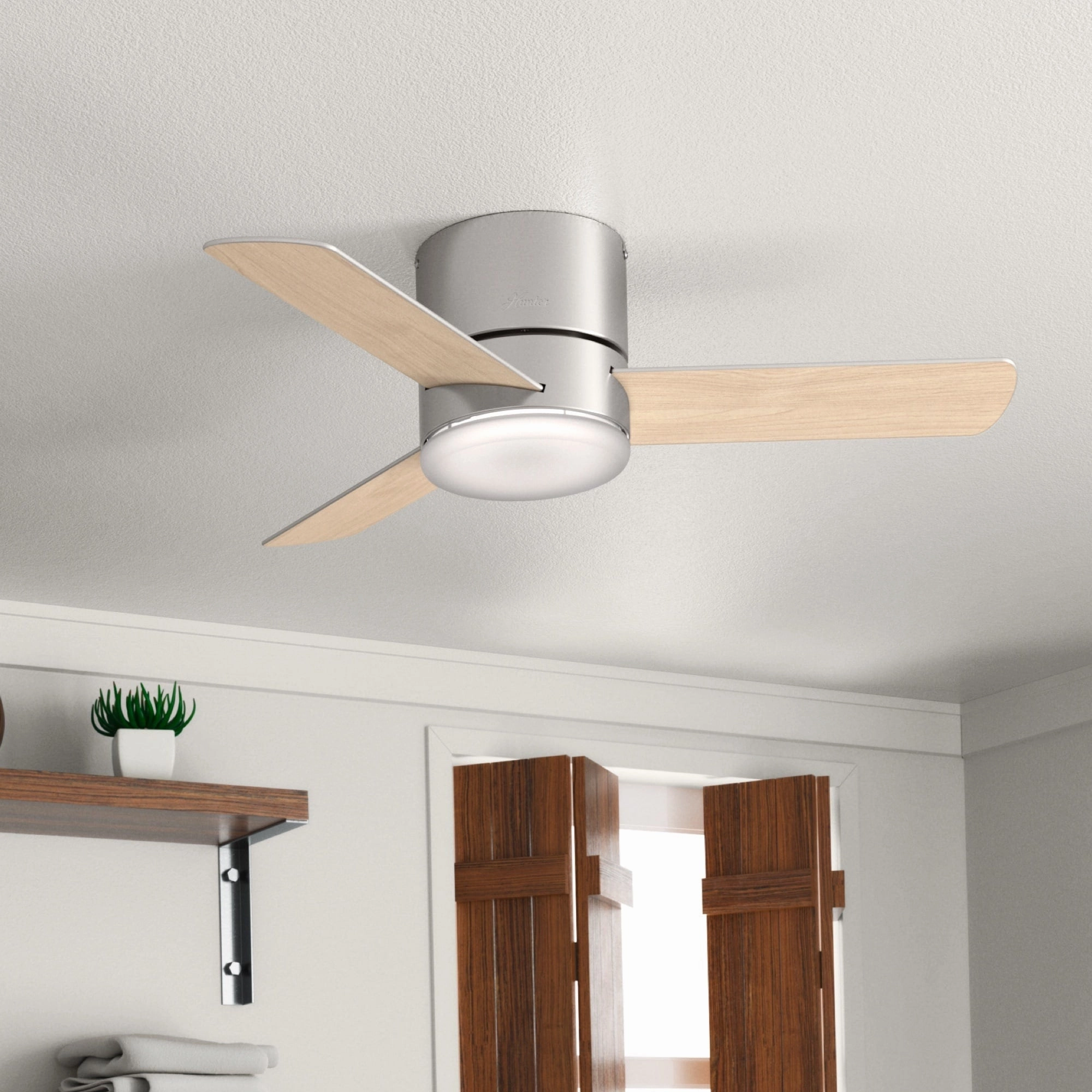 Minimus 44"Ceiling Fan Brushed Nickel Small Room Fans sale