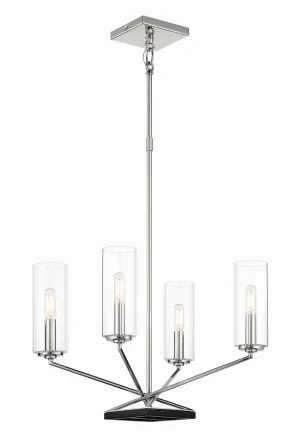 Minka-Lavery Highland Crossing 2494-572 Chandelier Light - Coal W/Polished Nickel Highlig Chandeliers Lighting premium