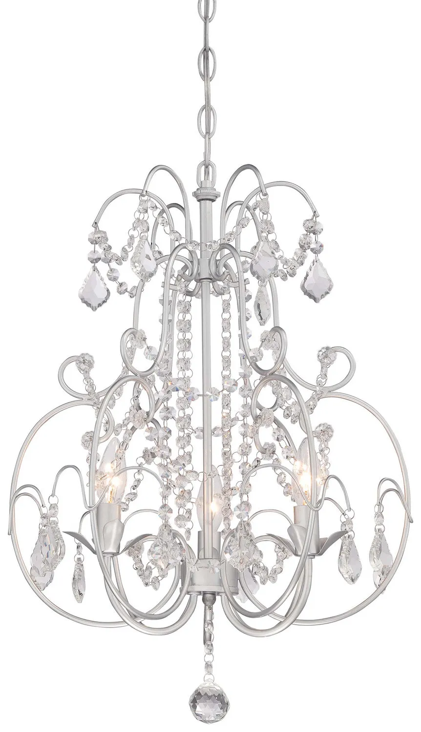 Minka-Lavery Isabella`S Crown 3153-599 Chandelier Light - Vintage Silver Chandeliers Lighting premium