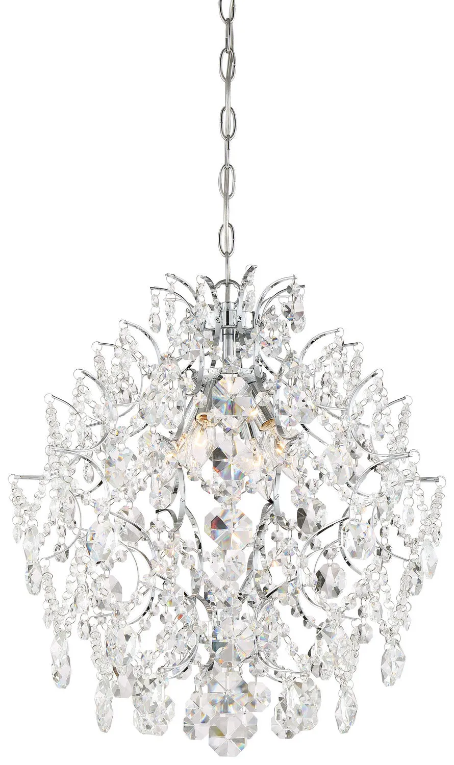 Minka-Lavery Isabella'S Crown 3156-77 Chandelier Light - Chrome Chandeliers Lighting premium