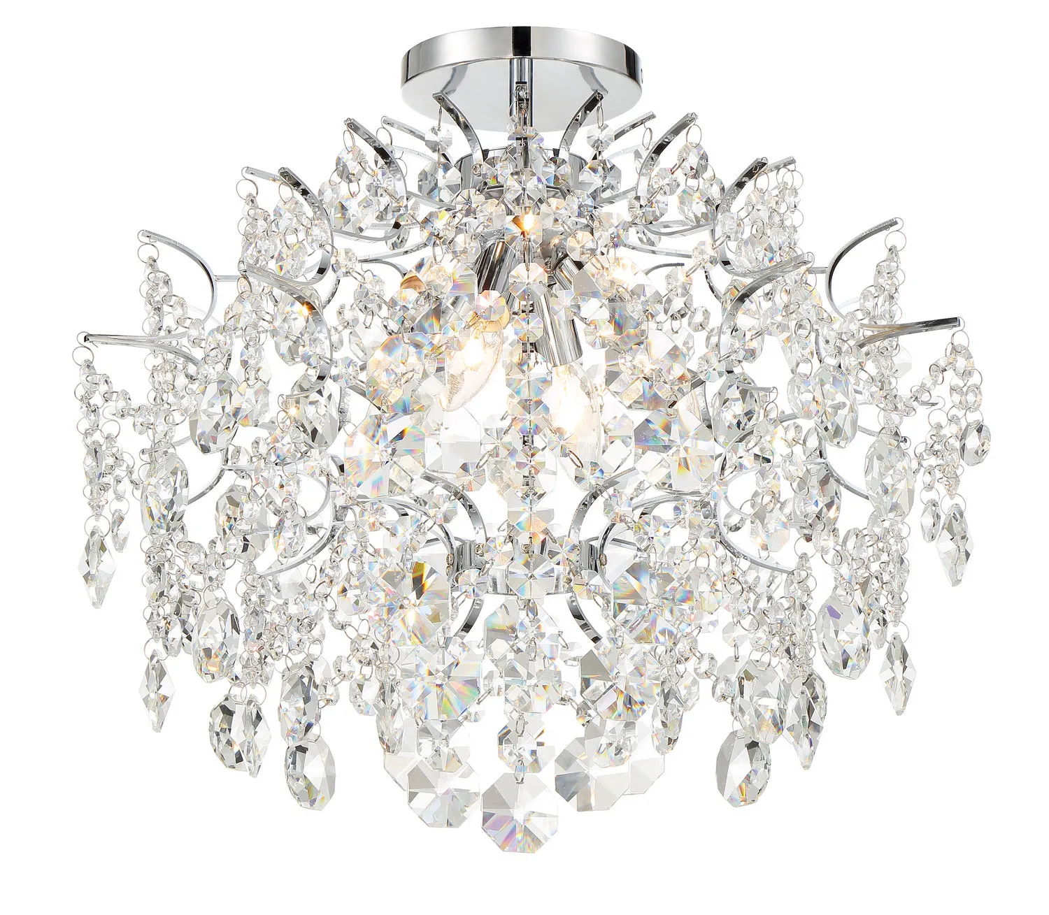 Minka-Lavery Isabella'S Crown 3156-77 Chandelier Light - Chrome Classic Chandeliers low price