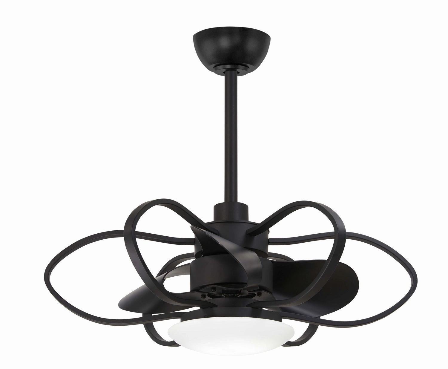 Minka Aire Gordon 29" Fandelier in Coal with Dimmable LED light and Remote Control Chandelier Fans (Fandeliers) outlet sale