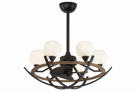 Minka Aire Marilyn 30" Fandelier with Dimmable LED light and Remote Control Chandelier Fans (Fandeliers) outlet sale
