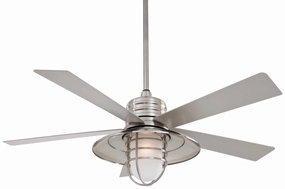 Minka Aire Rainman 54" Outdoor Ceiling Fan with LED Light and Wall Control Outdoor Ceiling Fans discount