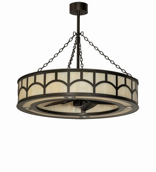 Mission 12 Light Chandel-Air Fandeliers at discount prices