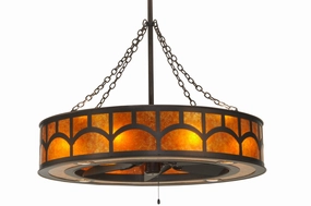 Mission 16 Light Chandel-Air Fandeliers FANS on sale now