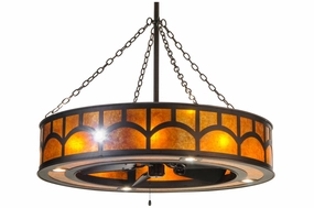 Mission 16 Light Chandel-Air Fandeliers FANS on sale now
