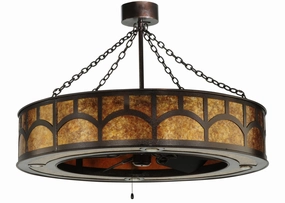 Mission 16 Light Chandel-Air Fandeliers FANS on sale now