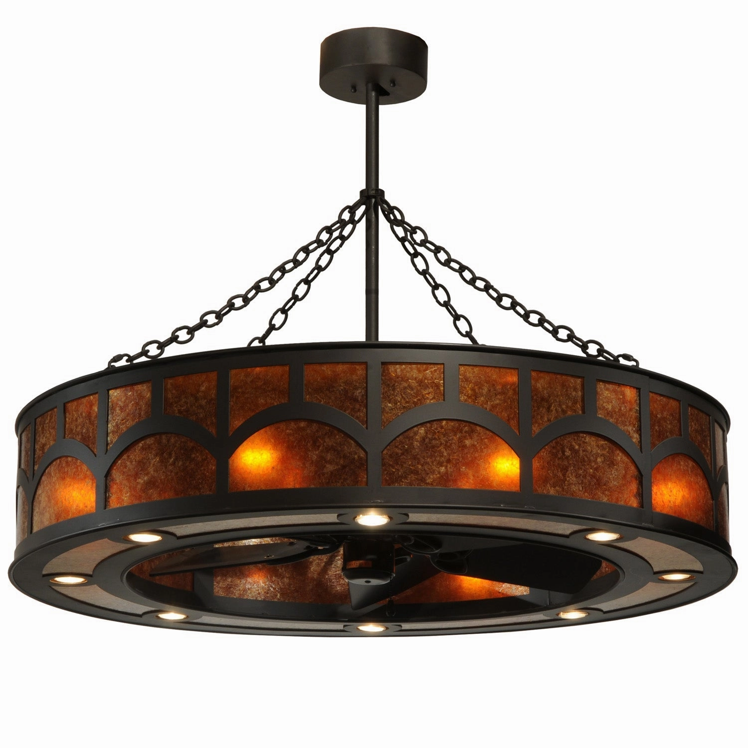 Mission 24 Light Chandel-Air Fandeliers FANS on sale now
