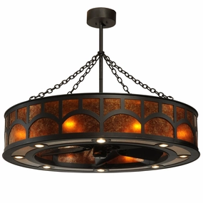 Mission 24 Light Chandel-Air Fandeliers FANS on sale now