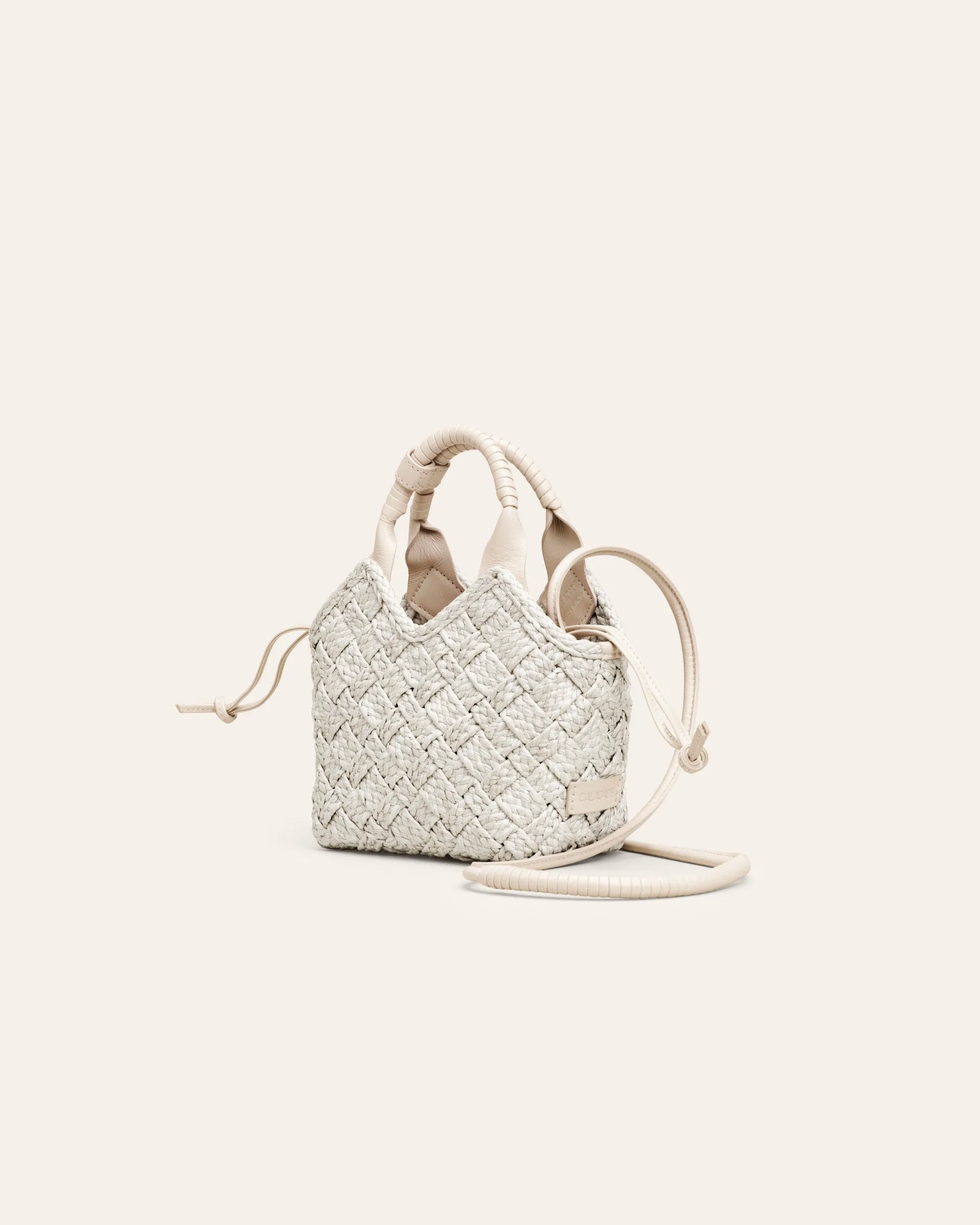 MISU MINI Vanilla Raffia Crossbody bag