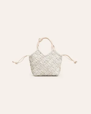 MISU MINI Vanilla Raffia Crossbody bag