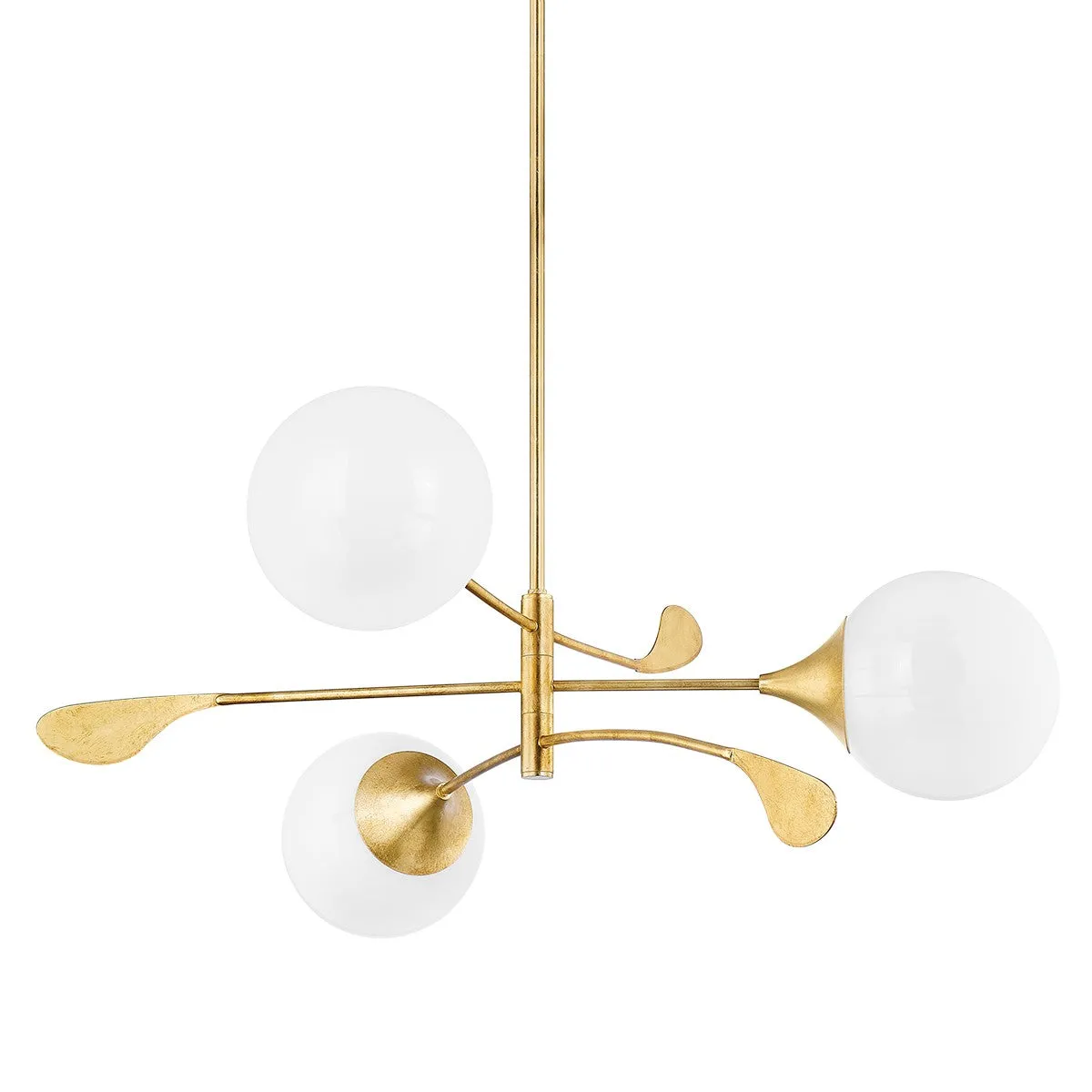 Mitzi Victoria H812803-VGL Chandelier Light - Vintage Gold Leaf Chandeliers Lighting flash sale