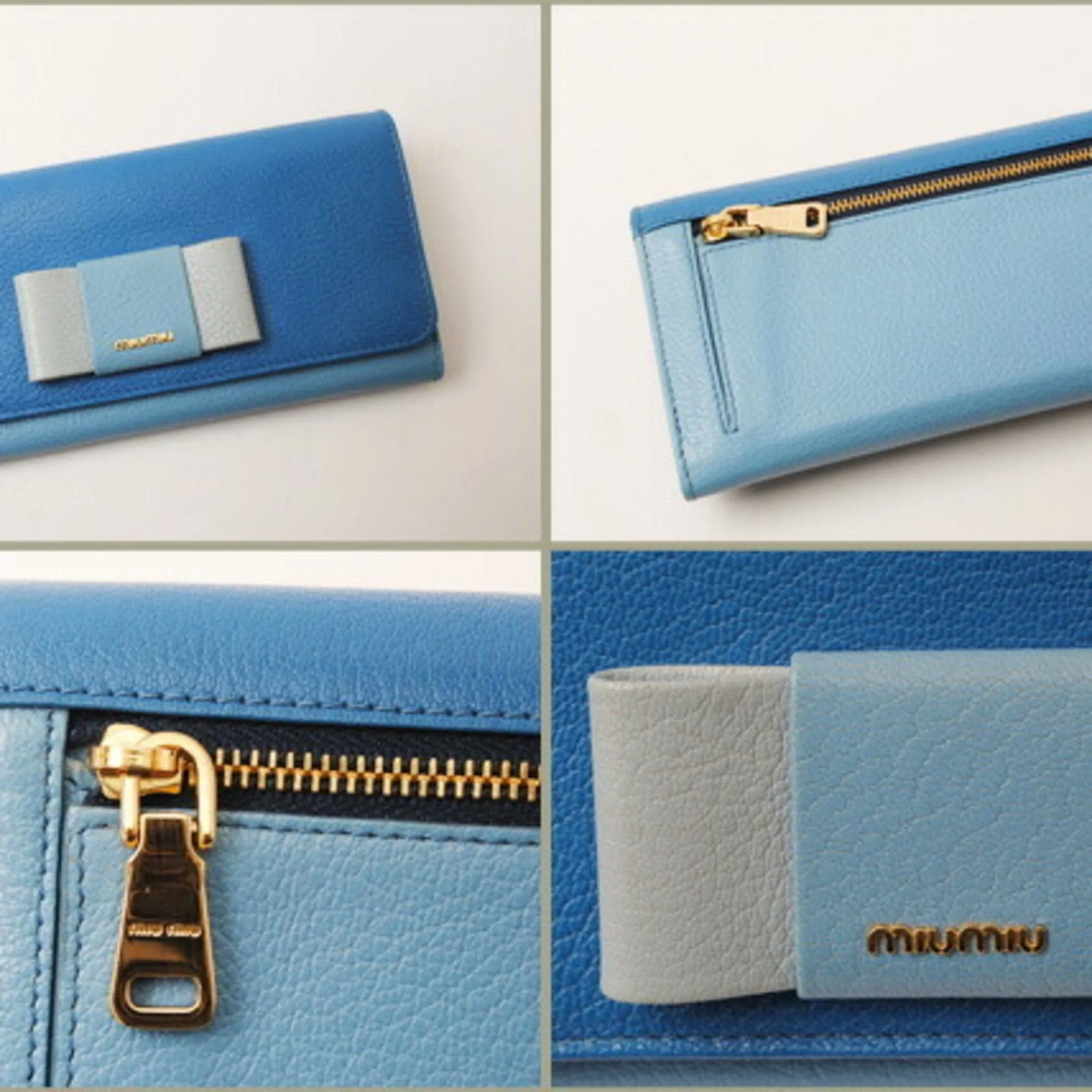 Miu Miu Leather Long Wallet (Bi-Fold) (Pre-Owned)
