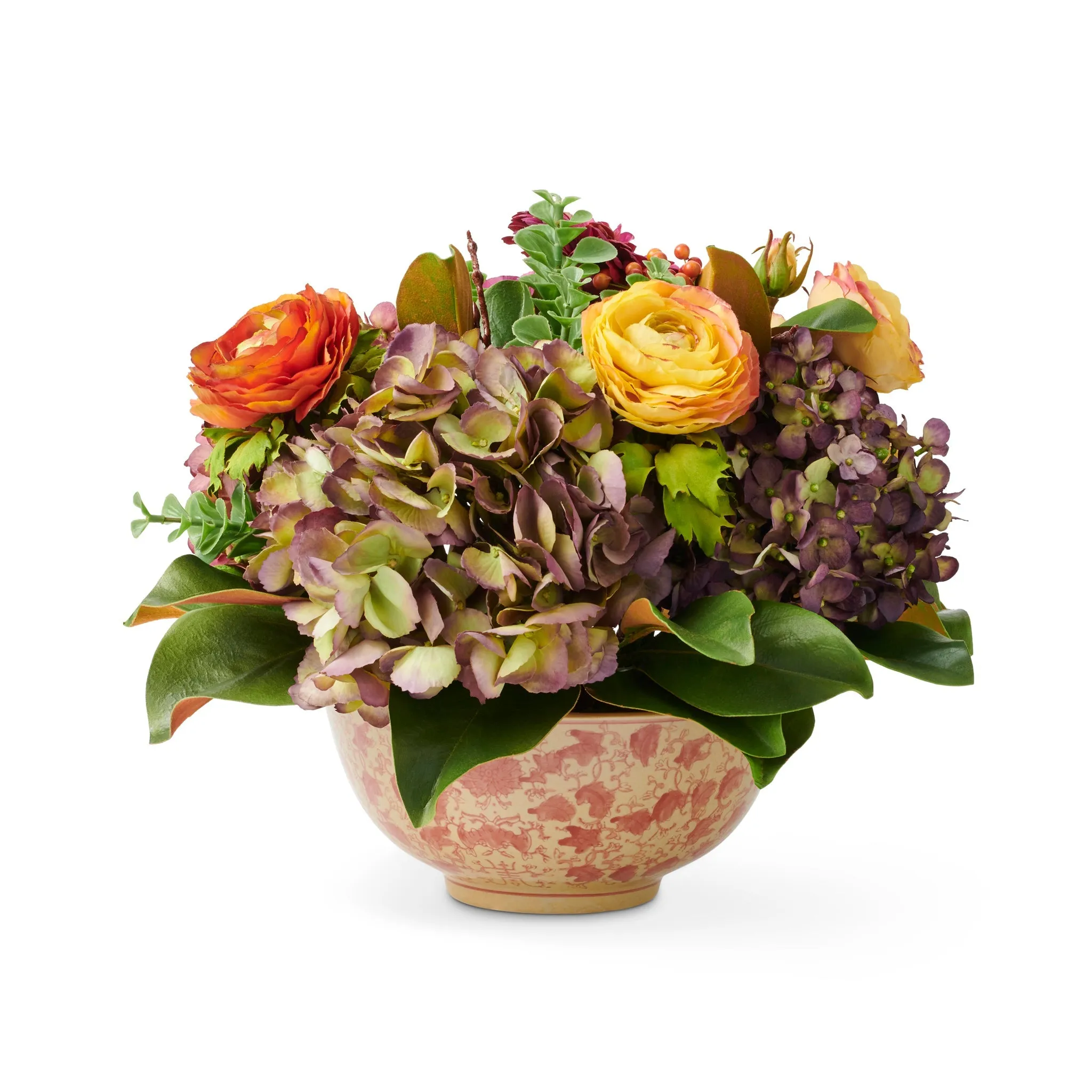 Mixed Floral in Longlife Bowl Faux Florals Wreaths hot price