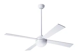 Modern Fan Company Ball BAL-GW-52-WH-NL-004 Ceiling Fan 52 - Gloss White, White/ Top-rated Ceiling Fans outlet