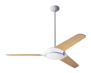 Modern Fan Company Flow FLO-GW-52-BB-NL-003 Ceiling Fan 52 - Gloss White, Bamboo/ Top-rated Ceiling Fans outlet