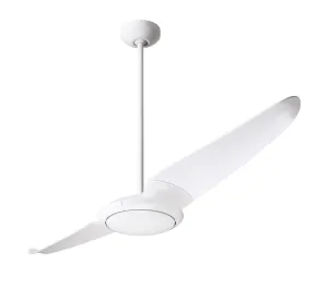Modern Fan Company IC/Air2 DC IC2-GW-56-WH-NL-WC Ceiling Fan 56 - Gloss White, White/ Top-rated Ceiling Fans outlet