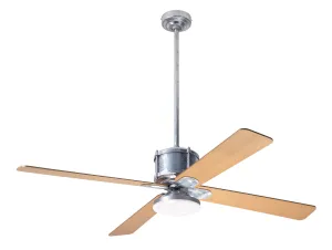 Modern Fan Company Industry DC IND-GV-50-MP-272-WC Ceiling Fan - Galvanized, Maple/ Modern Ceiling Fans cheap price
