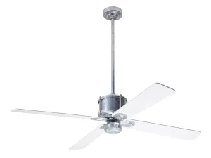 Modern Fan Company Industry DC IND-GV-50-WH-NL-CC Ceiling Fan - Galvanized, White/ Modern Ceiling Fans cheap price