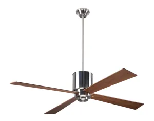 Modern Fan Company Lapa LAP-BN-50-MG-NL-001 Ceiling Fan 50 - Bright Nickel, Mahogany/ Modern Ceiling Fans cheap price
