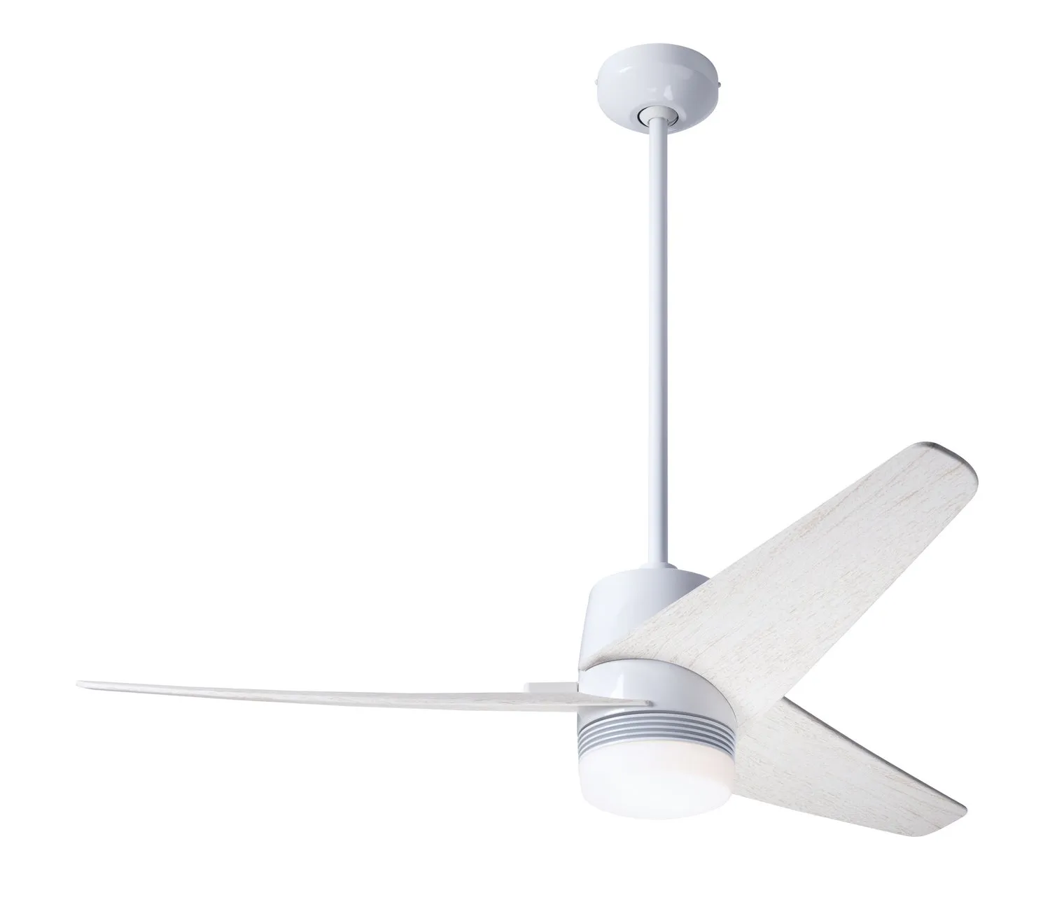 Modern Fan Company Velo DC VEL-GW-48-WW-853-CC Ceiling Fan - Gloss White, Whitewash/ Ceiling Fans online shop