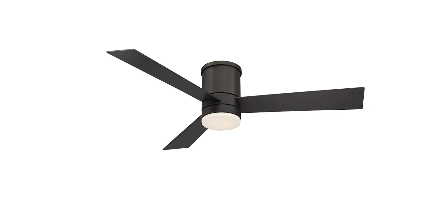 Modern Forms Fan Axis Smart Outdoor DC Flushmount Ceiling Fan with 19.5W CCT LED and Remote