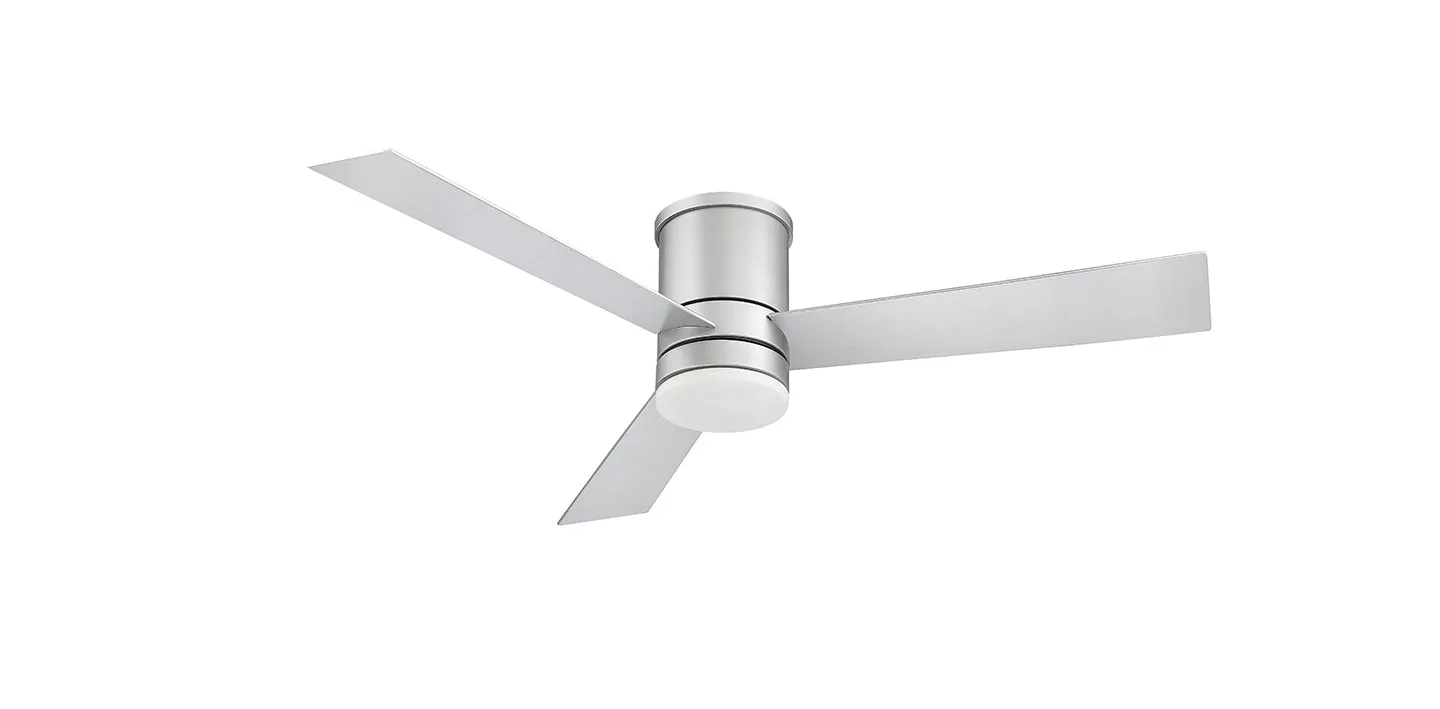 Modern Forms Fan Axis Smart Outdoor DC Flushmount Ceiling Fan with 19.5W CCT LED and Remote